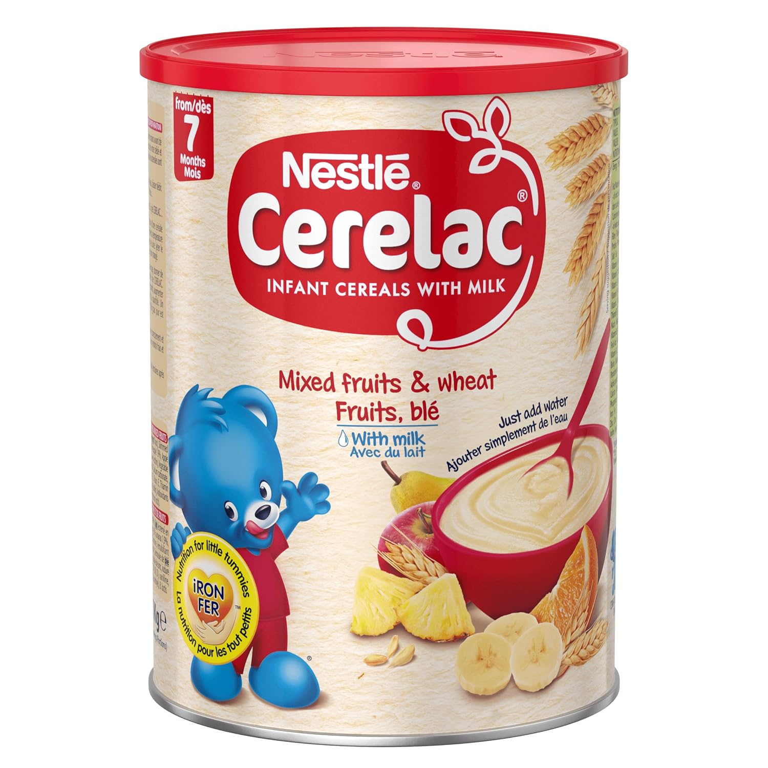 Nestle Cerelac Infant Cereal with Milk & Wheat mixed fruit, 35.27 Ounce - Image 2